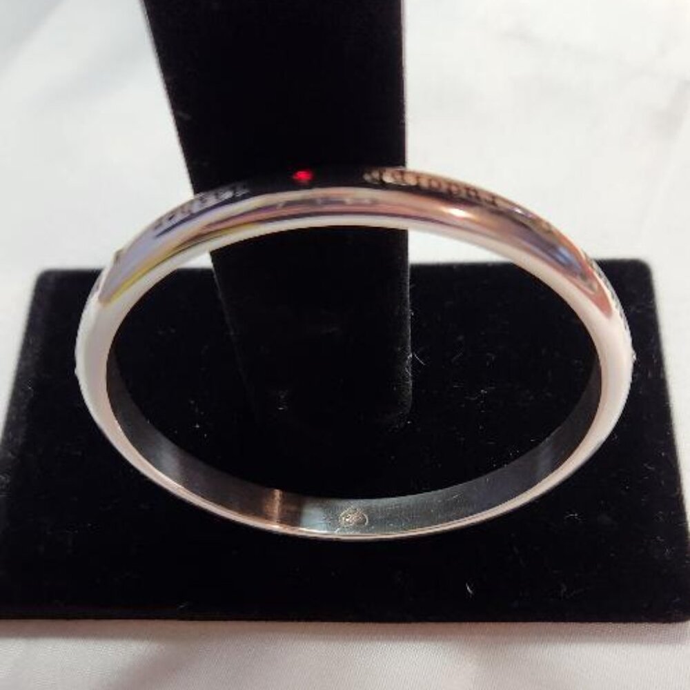 Brighton B Merry Reindeer Bangle Bracelet silver plated - Picture 4 of 4